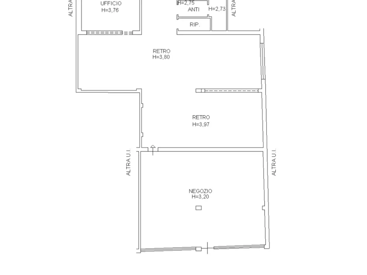 Negozio in Via Guardia Nazionale 20/B, San Giovanni In Persiceto, {3} - Planimetria 1