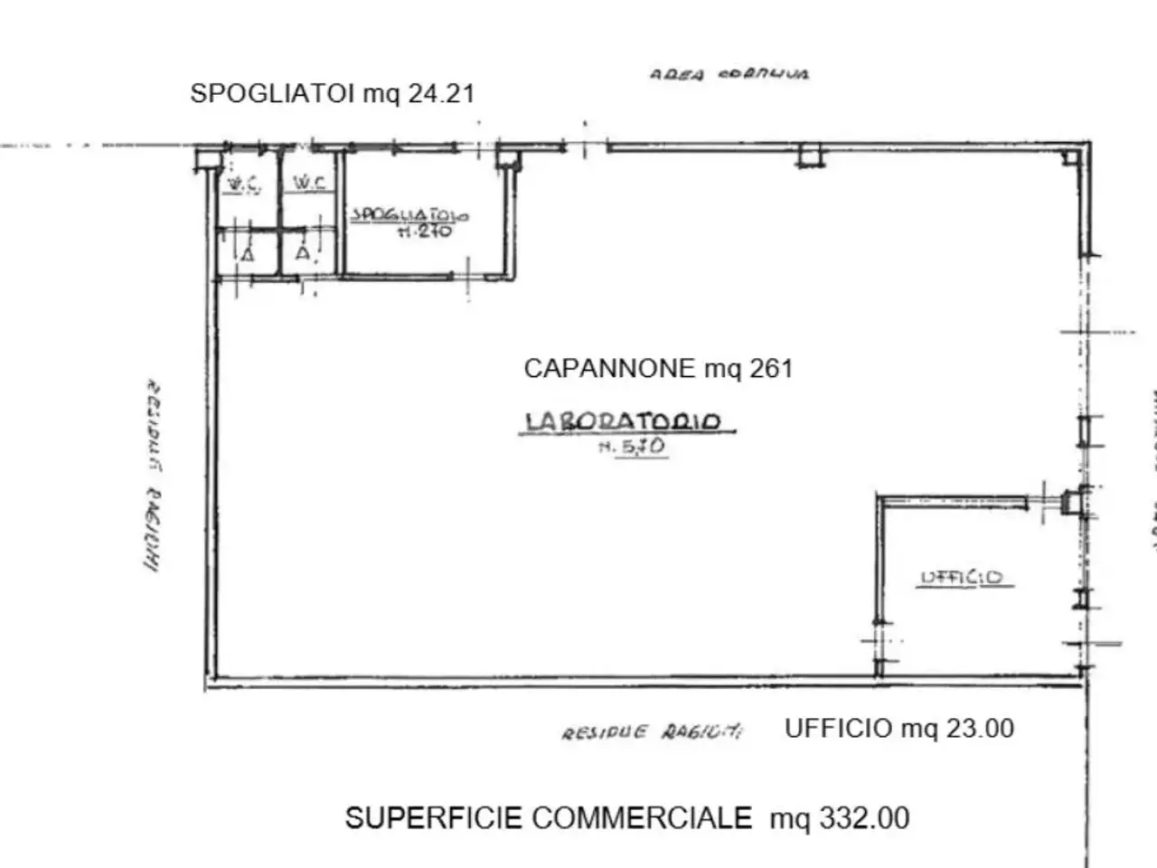 Capannone in Via Zuccardi 22, Campagnola Emilia, {3} - Planimetria 1