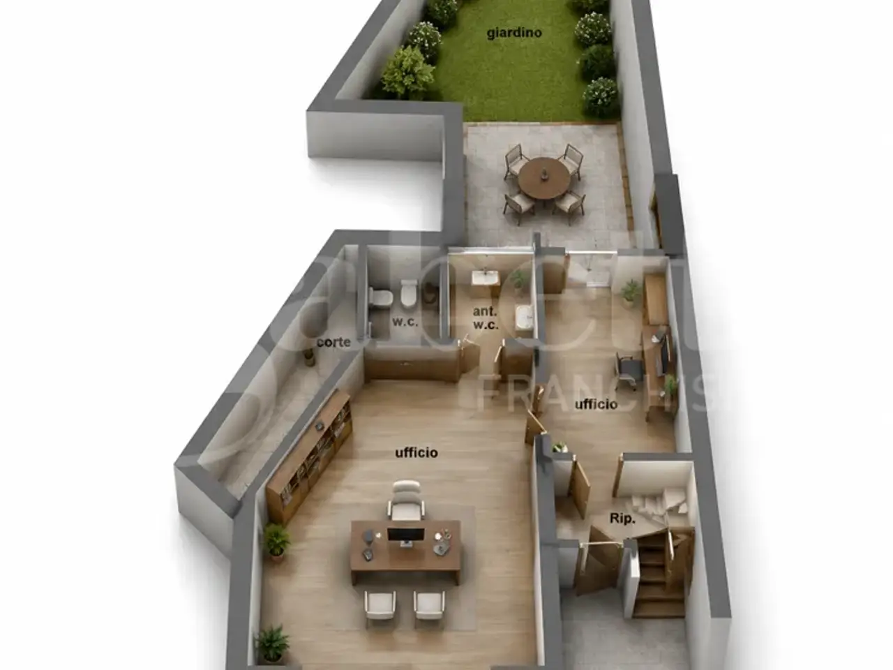 Ufficio in Via M.Rapisardi 12/a, Aci Sant'Antonio, {3} - Planimetria 1