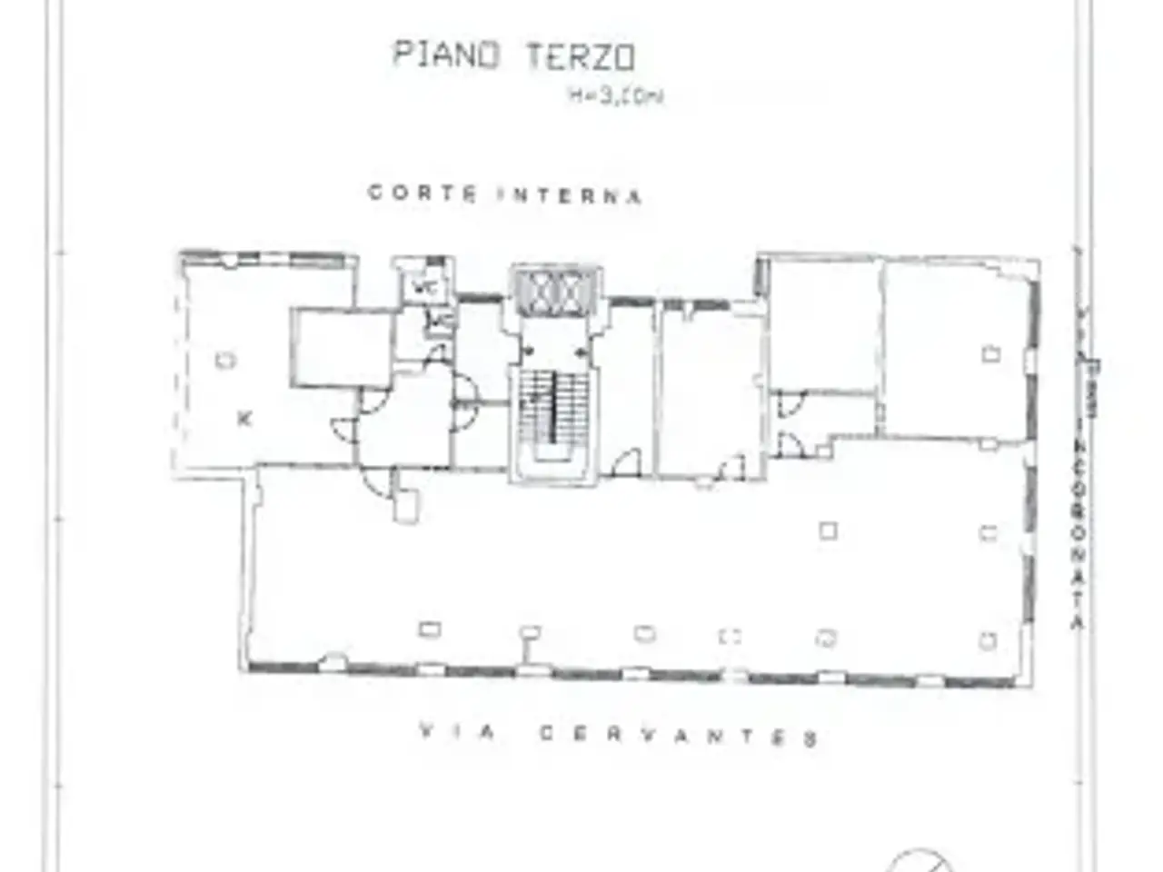 Ufficio in Via Miguel Cervantes De Saavedra, Napoli, {3} - Planimetria 1