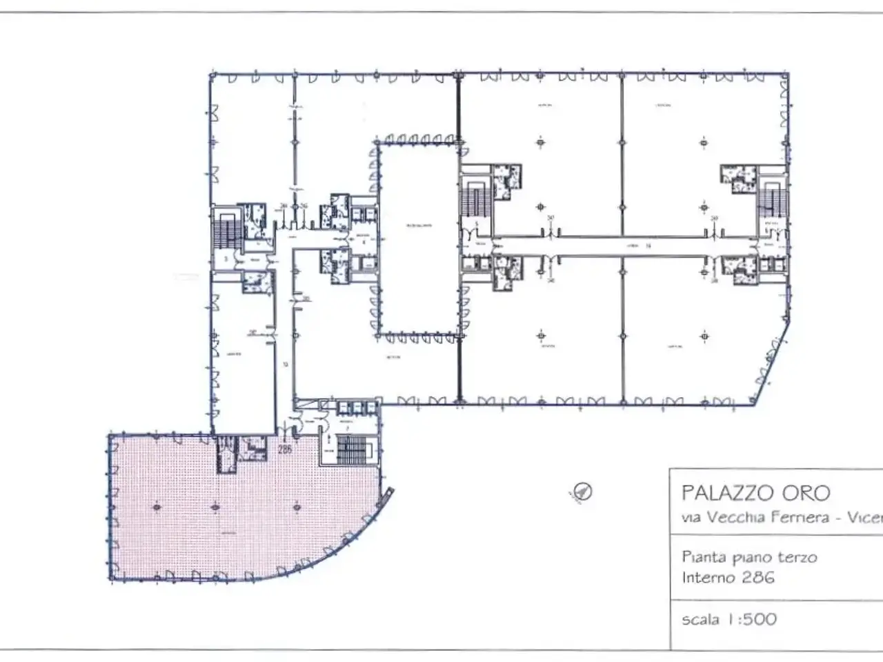 Ufficio in Vicenza Via Vecchia Ferriera, Vicenza, {3} - Planimetria 1