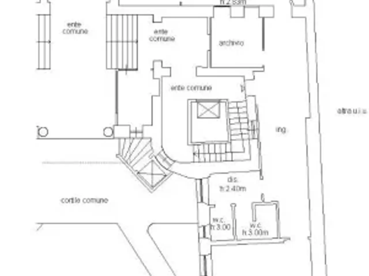 Ufficio in Via Cosimo del Fante, Milano, {3} - Planimetria 1