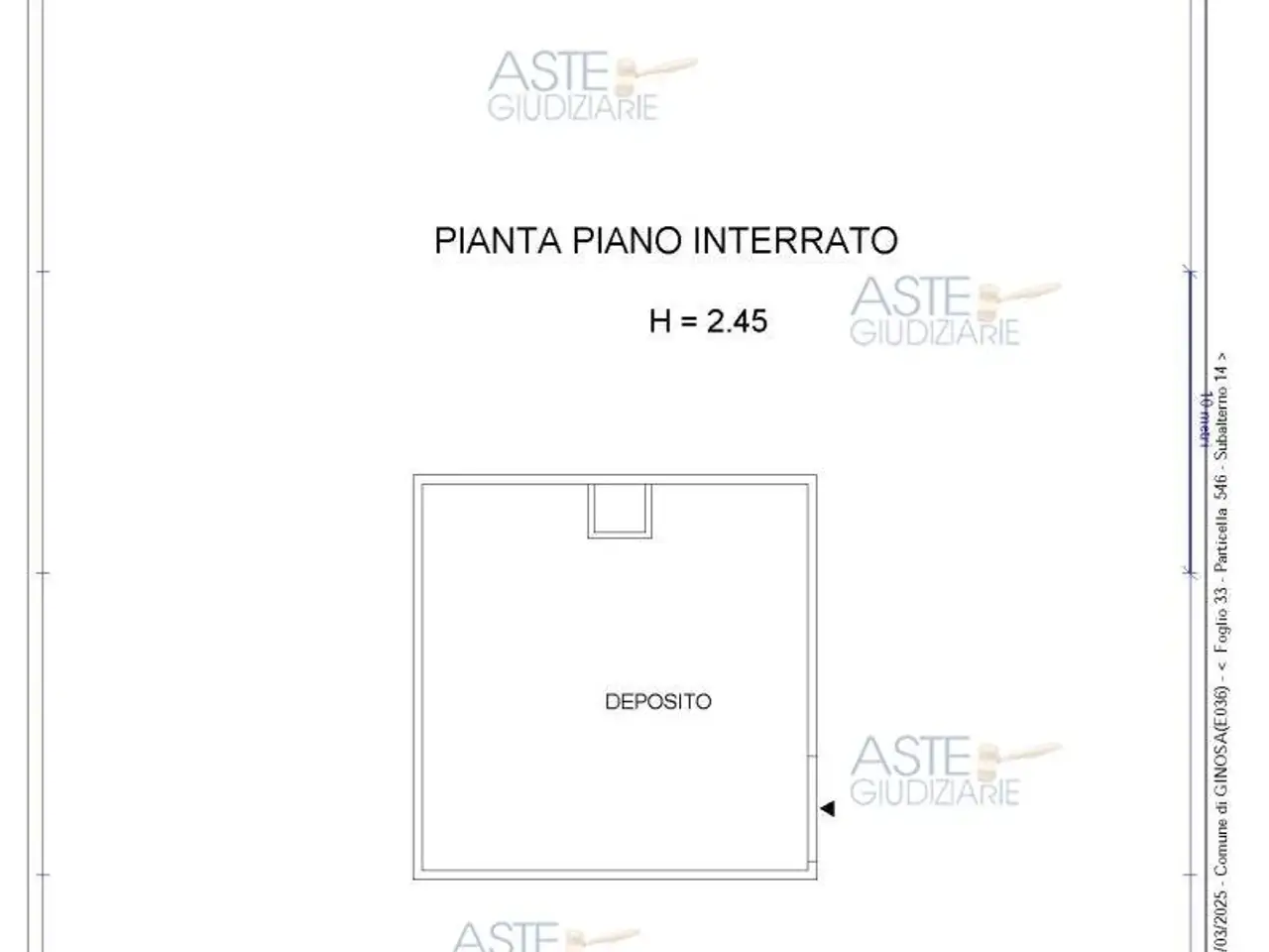 Deposito in Via Cavese, 74013 Ginosa Ta, Italia 74013, Ginosa, {3} - Planimetria 1