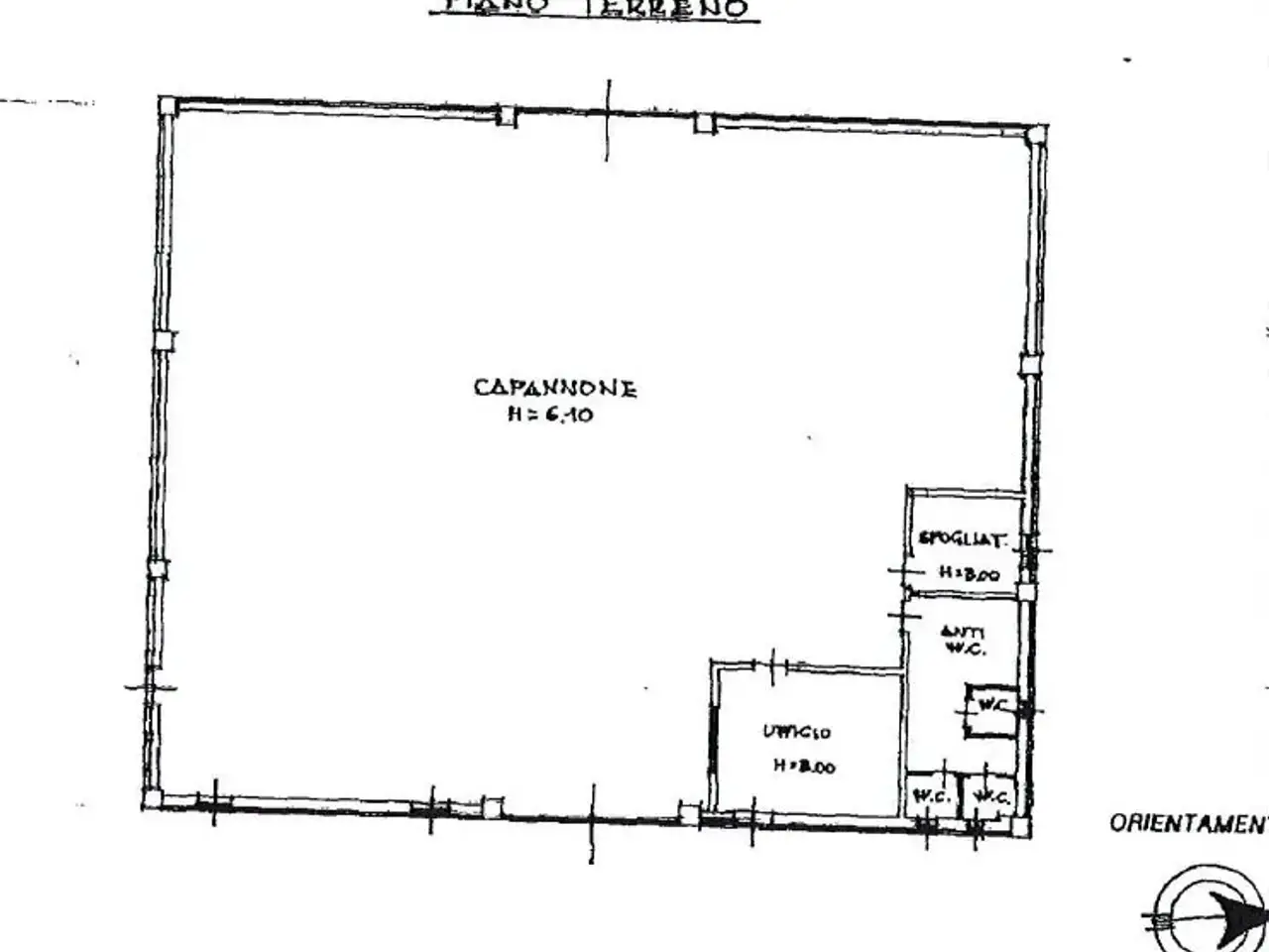 Capannone in Via San Rocco, Lombardore, {3} - Planimetria 1