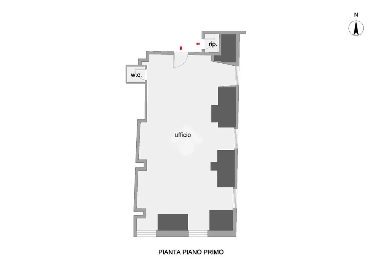 Ufficio in Corso Giuseppe Garibaldi 89, Giulianova, {3} - Planimetria 1