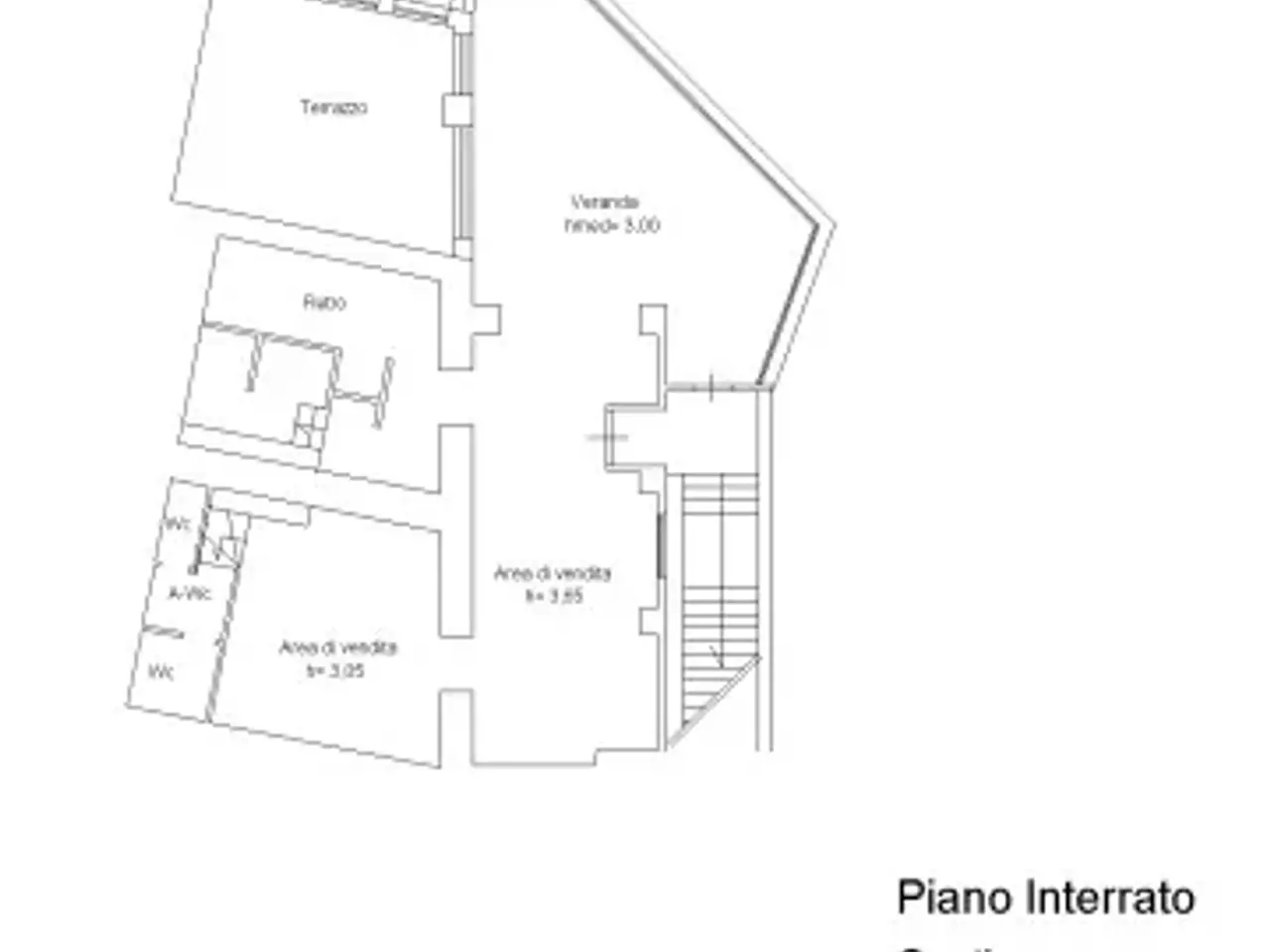 Negozio in Circonvallazione Gianicolense 69, Roma, {3} - Planimetria 1
