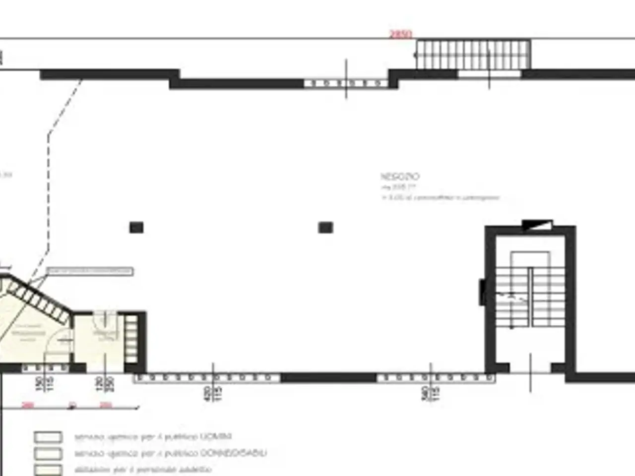 Negozio in Via Emilia, Dozza, {3} - Planimetria 1