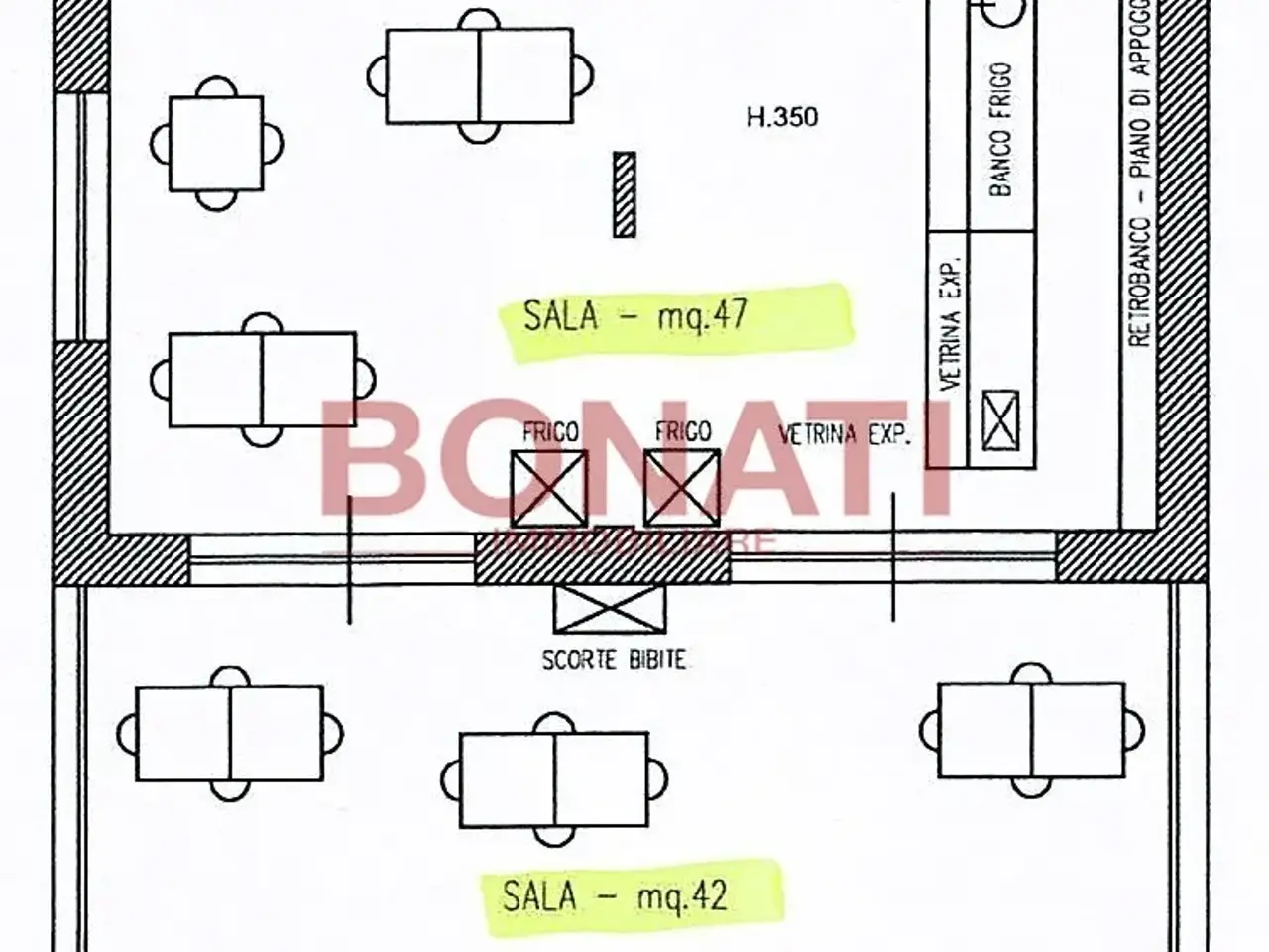 Pizzeria in Via Aurelia 88, Sarzana, {3} - Planimetria 1