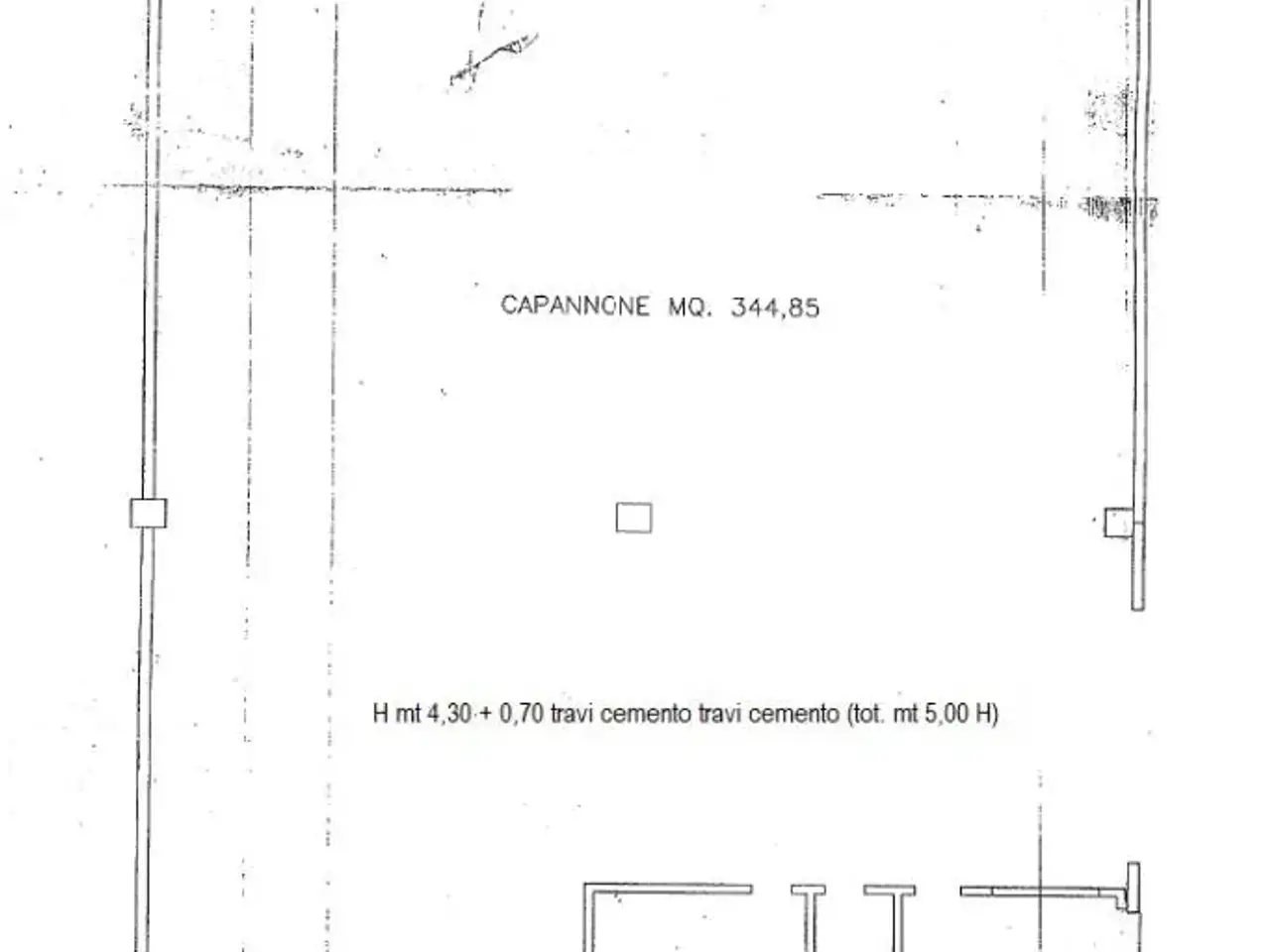 Capannone in Via Alessandro Manzoni 7, Albano Sant'Alessandro, {3} - Planimetria 1