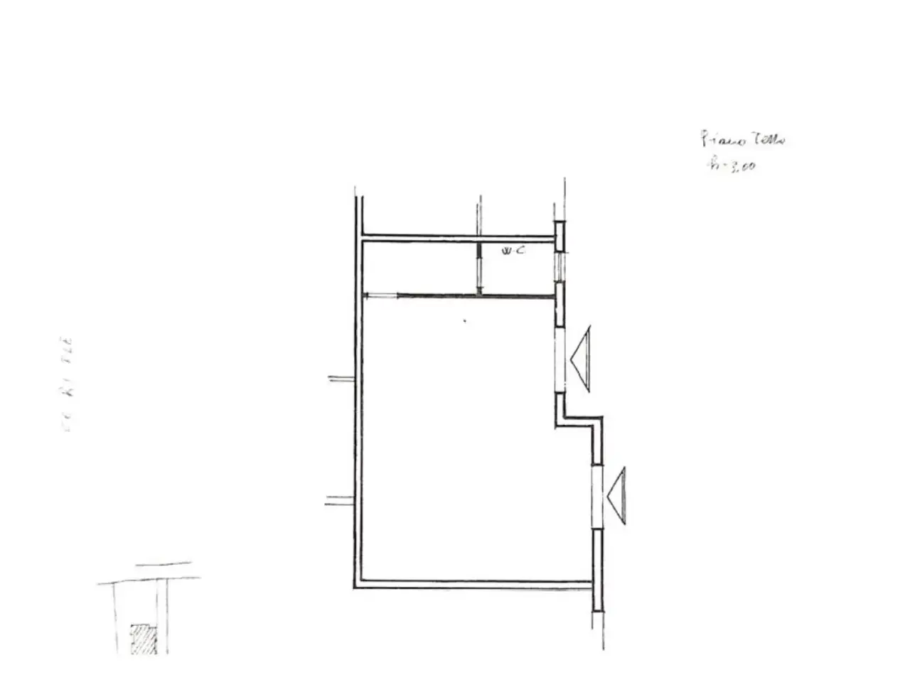Negozio in Via G. Mazzini 16, Quarto, {3} - Planimetria 1