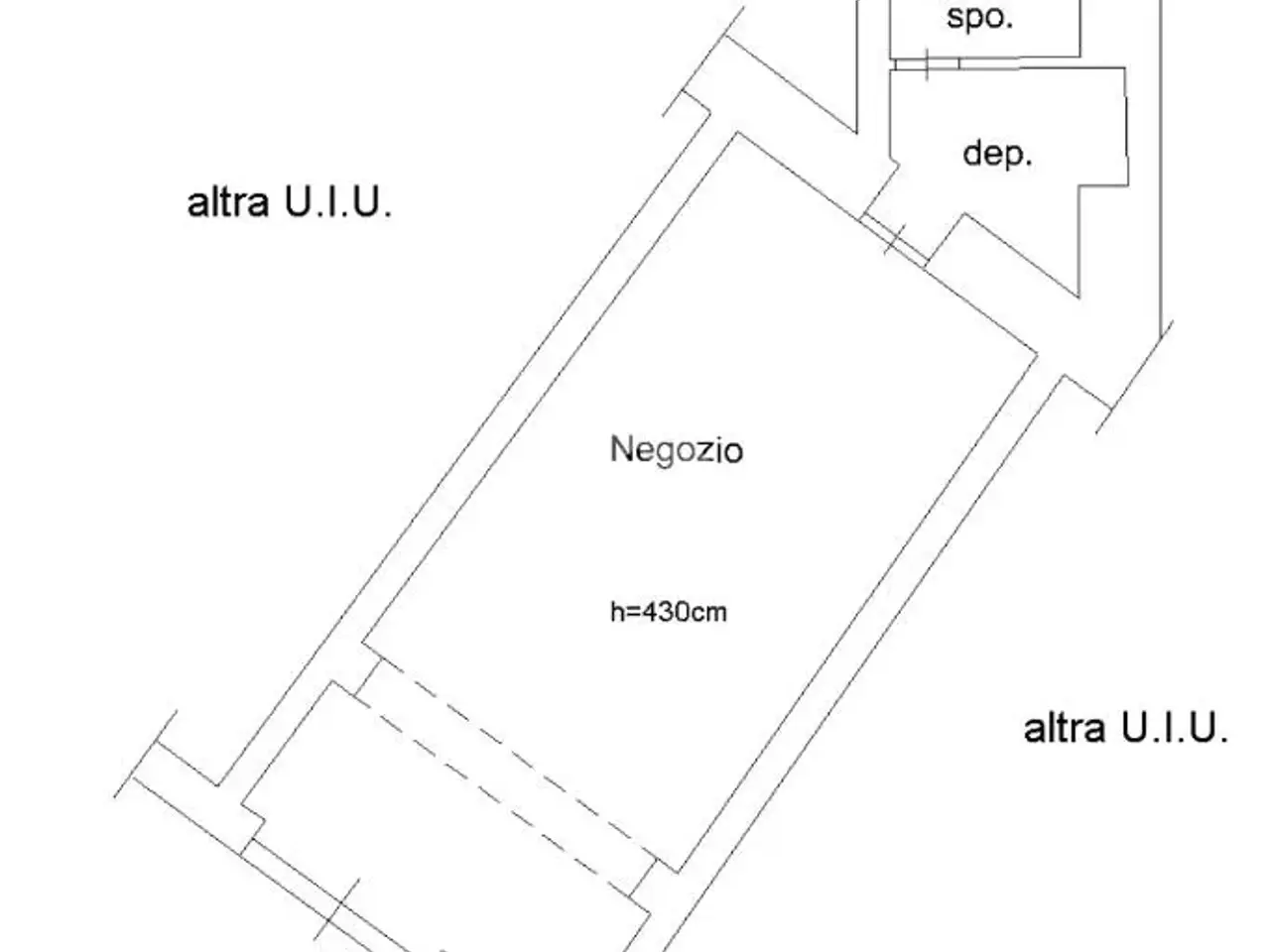 Negozio in Via Adolfo Albertazzi 71, Roma, {3} - Planimetria 1