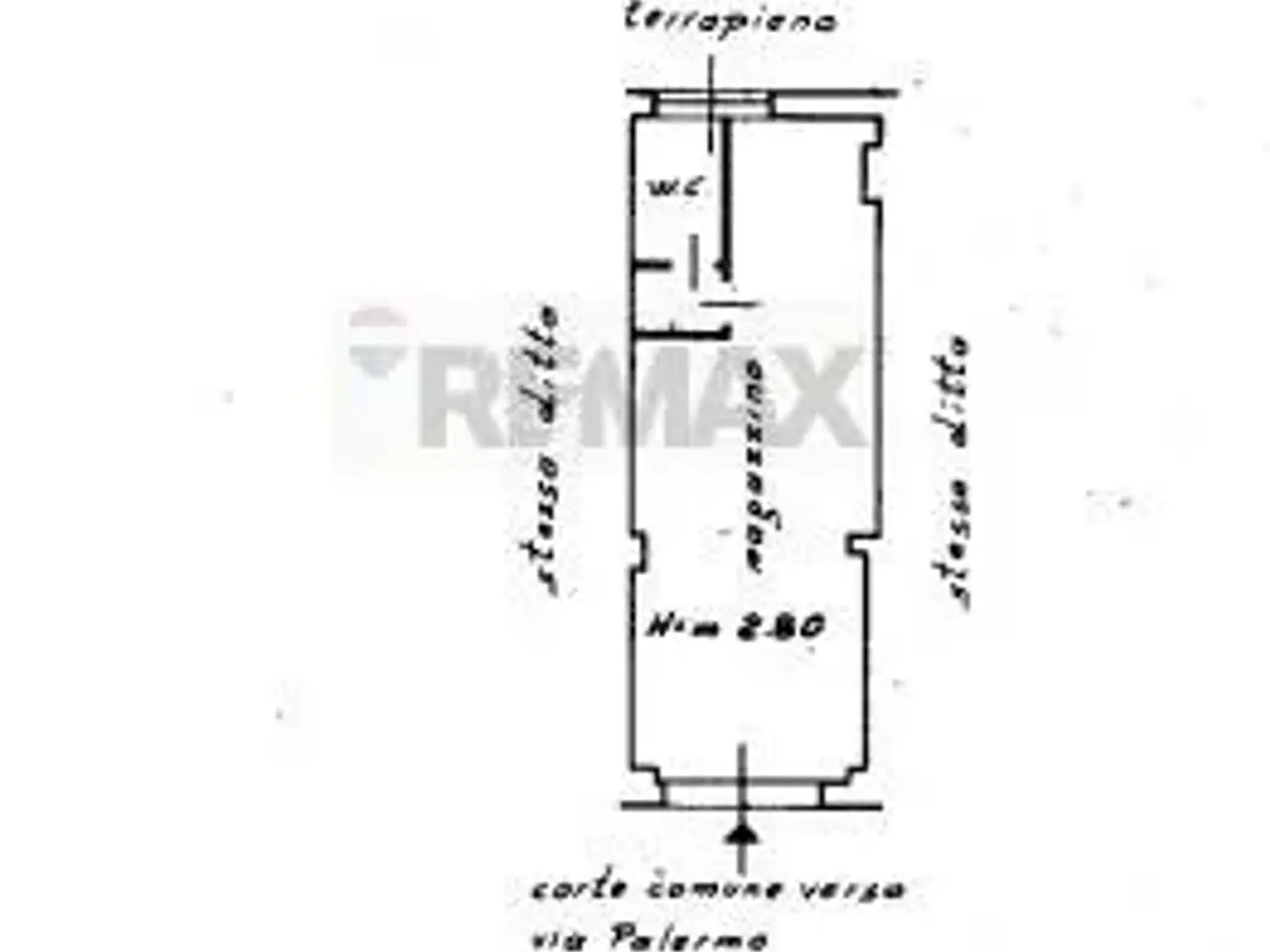 Magazzino in Via Palermo 37, Castrolibero, {3} - Planimetria 1