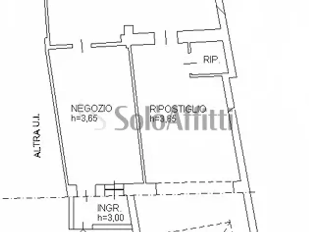 Negozio in Via Alessandro Astesani 36, Milano, {3} - Planimetria 1