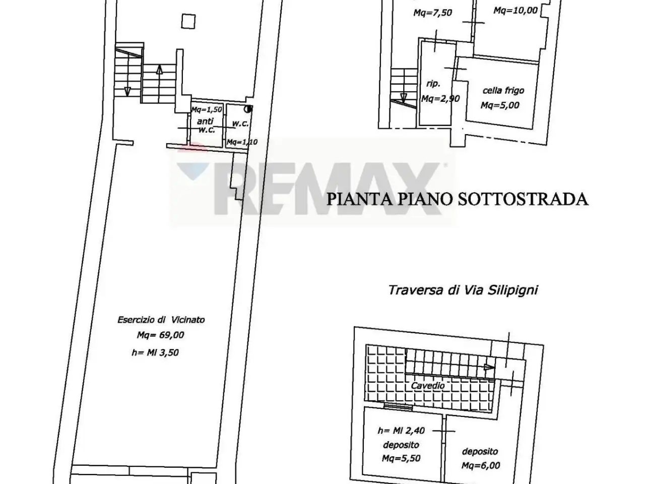Esercizio commerciale in Viale San Pancrazio 18, Taormina, {3} - Planimetria 1
