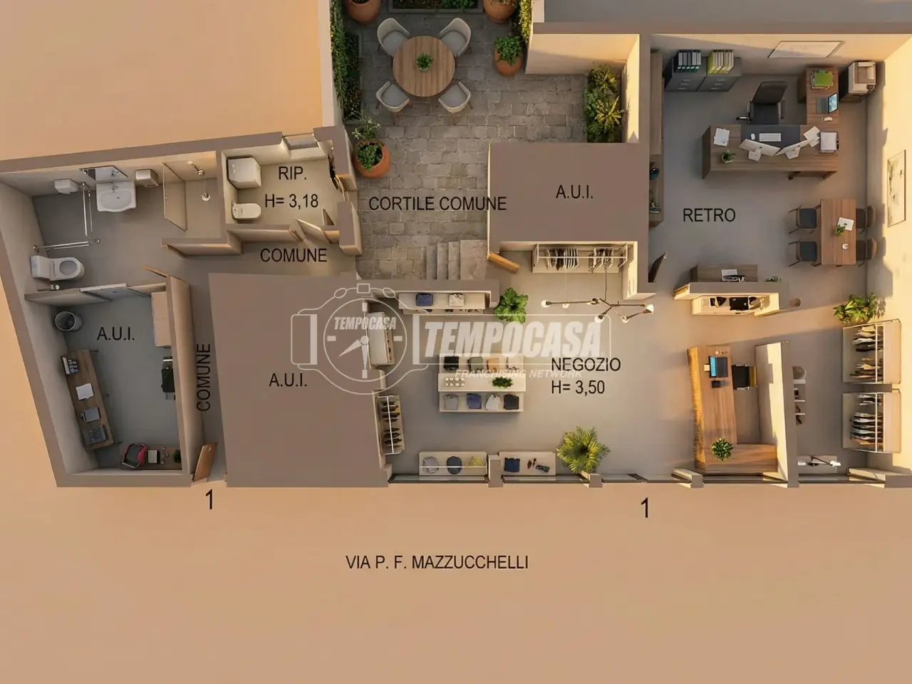 Negozio in Via Mazzucchelli, Morazzone, {3} - Planimetria 1