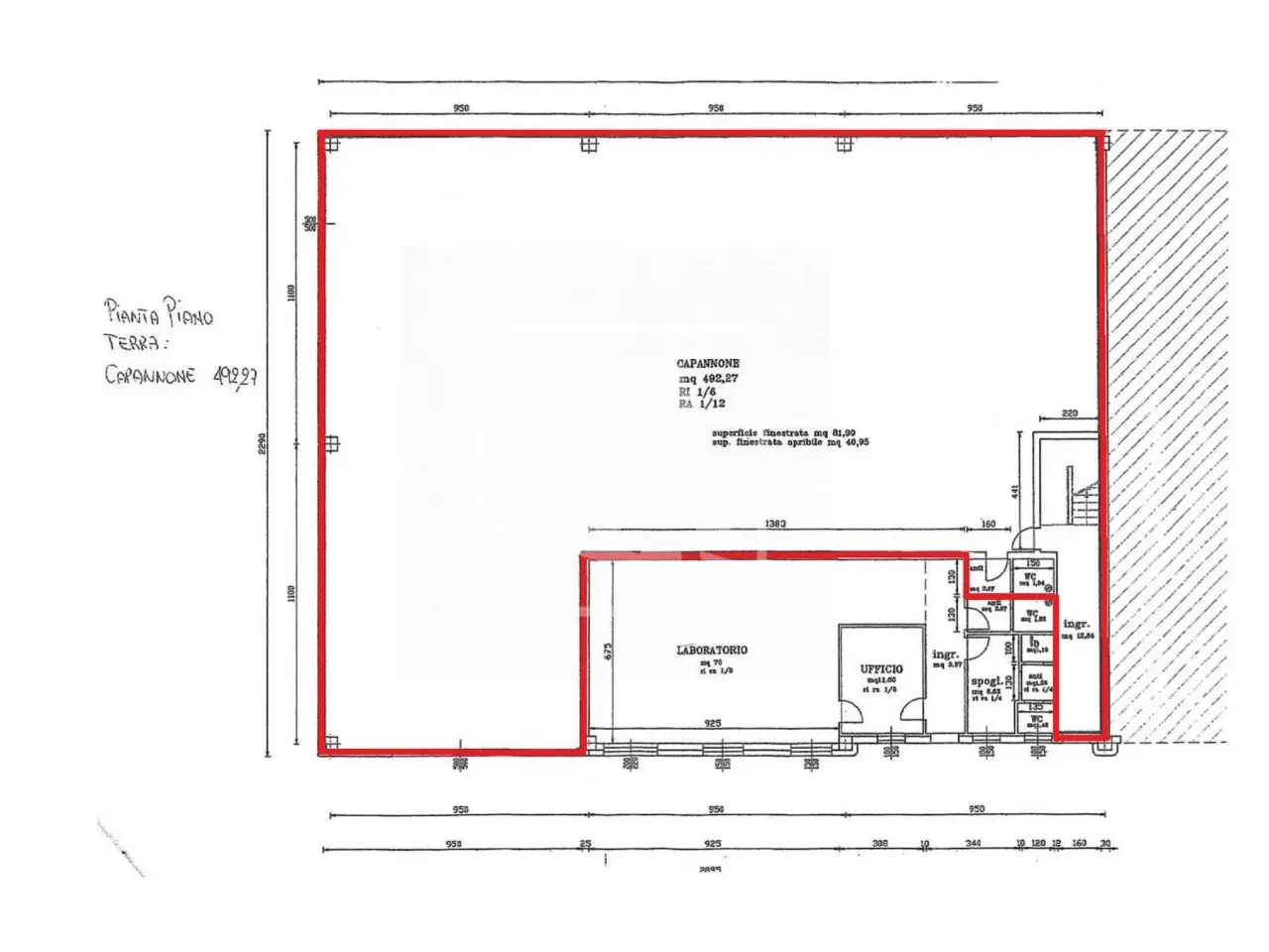 Capannone in Via Campagnazza 8, Montecchio Emilia, {3} - Planimetria 1