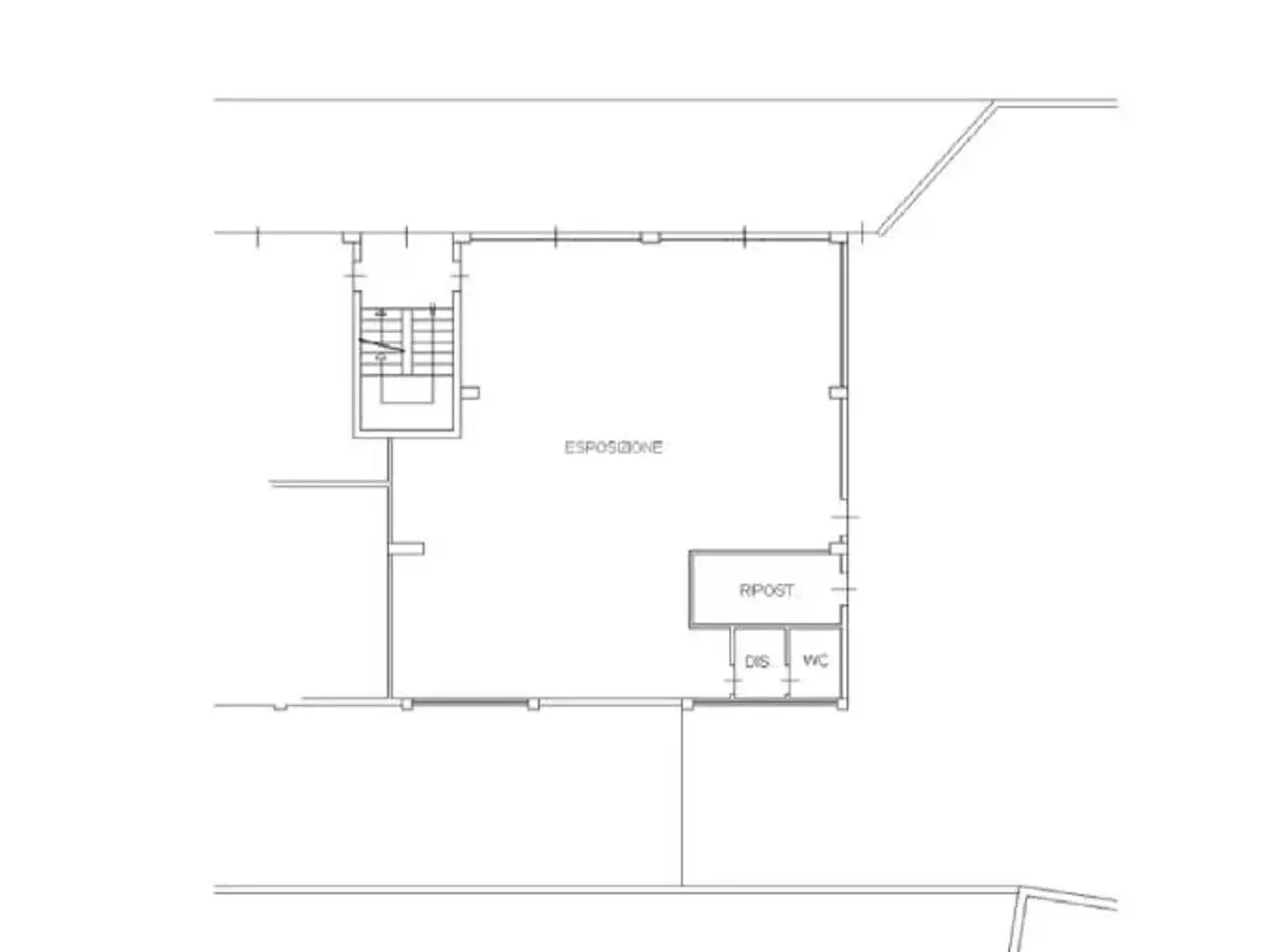 Negozio in Viale Brembo, Dalmine, {3} - Planimetria 1