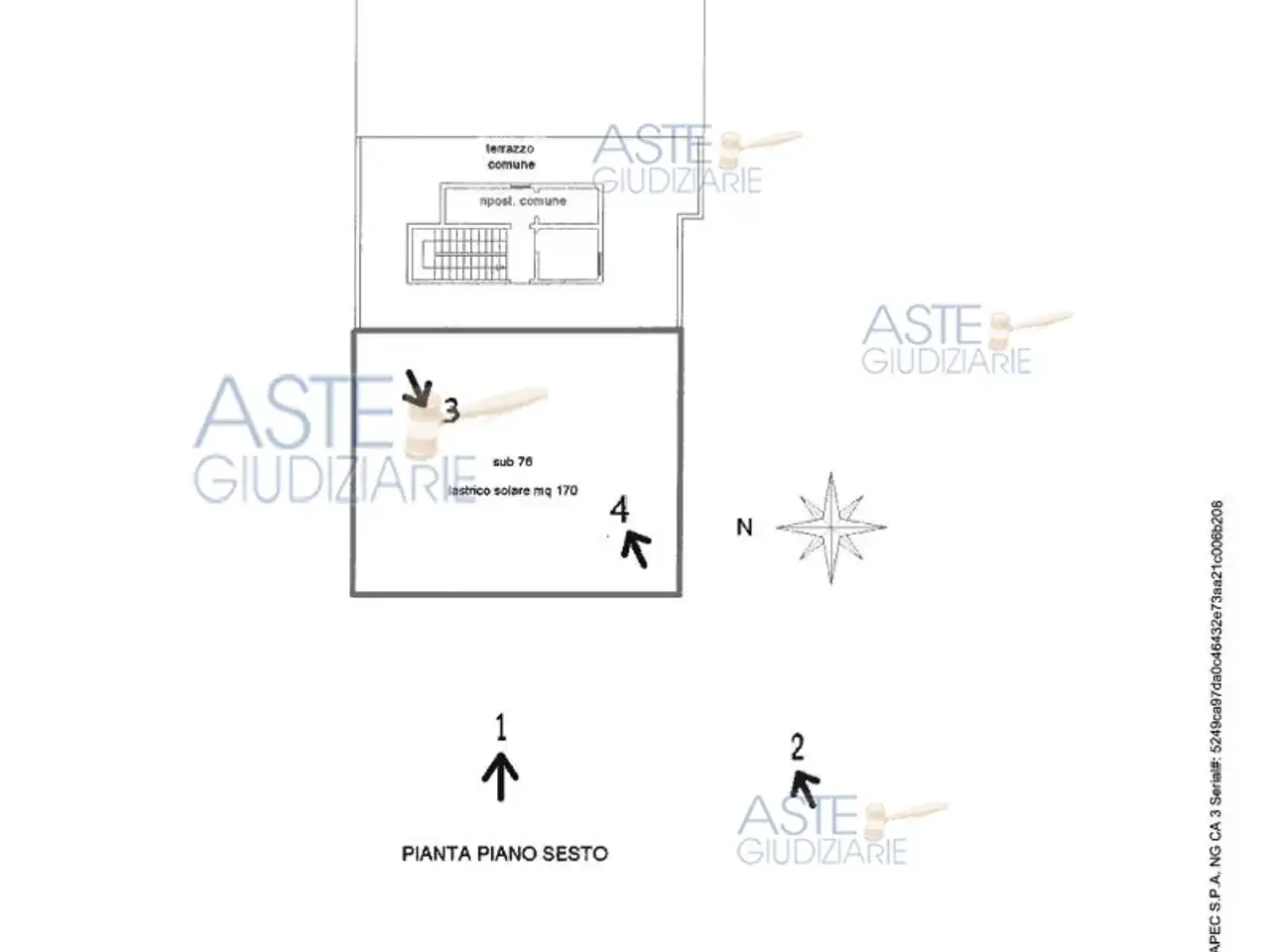 Fabbricato misto in Viale Francesco Petrarca, 48122 Lido Adriano Ra, Italia 48122, Ravenna, {3} - Planimetria 1
