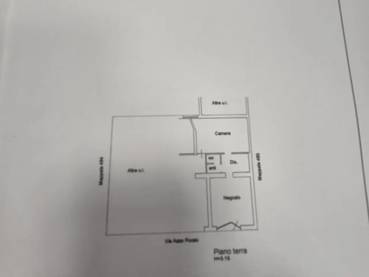 Negozio in Via Azzo Porzio 118, Casalmaggiore, {3} - Planimetria 1