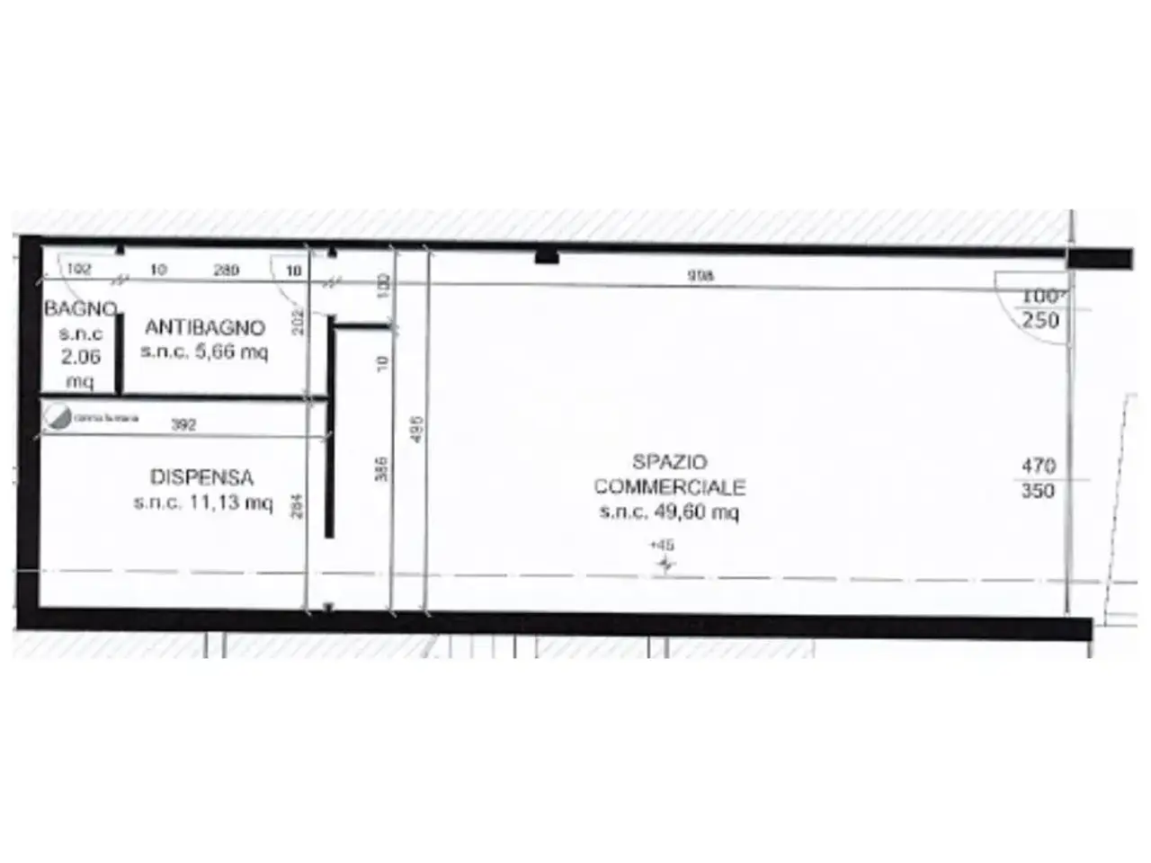 Negozio in Via Padana 1, Mozzanica, {3} - Planimetria 1