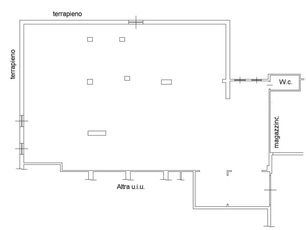 Magazzino in Largo Botticelli 5, Ladispoli, {3} - Planimetria 1