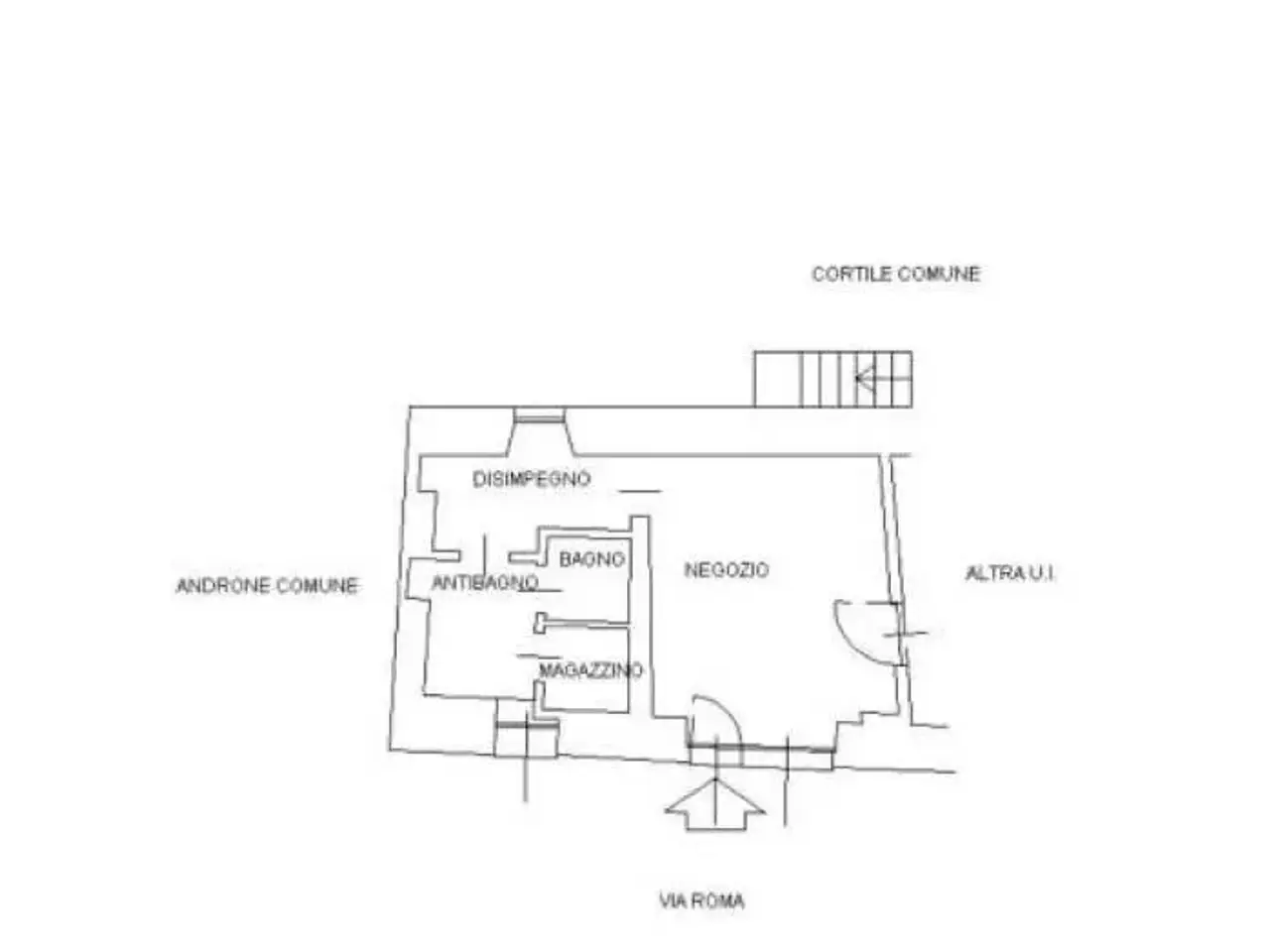 Negozio in Via Roma  42, Druento, {3} - Planimetria 1