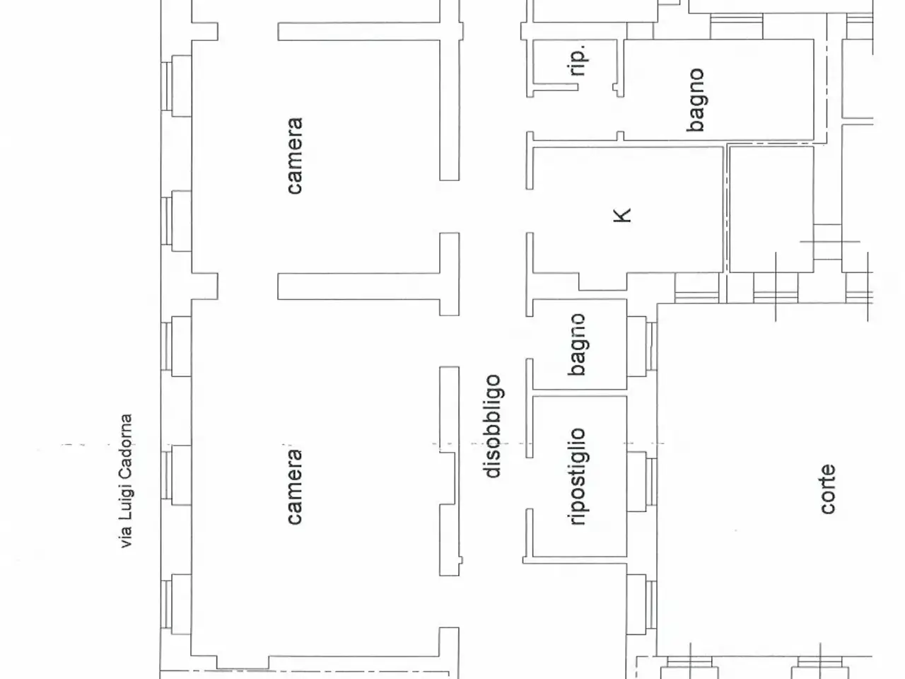 Ufficio in Via Felice Venezian 1, Trieste, {3} - Planimetria 1