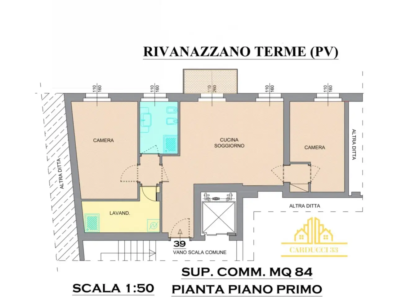 Quadrilocale in vendita, Piazza Cornaggia, Rivanazzano Terme - Planimetria 1