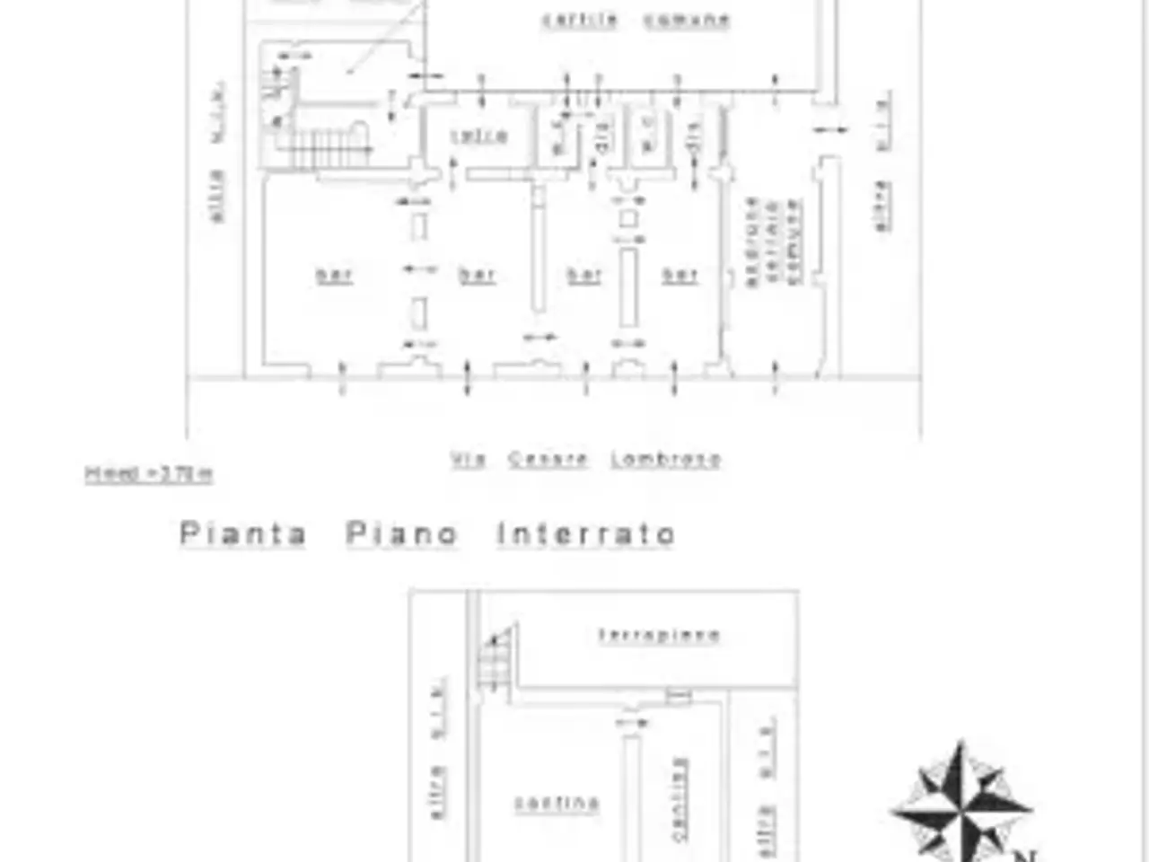 Negozio in Via Cesare Lombroso 22, Torino, {3} - Planimetria 1