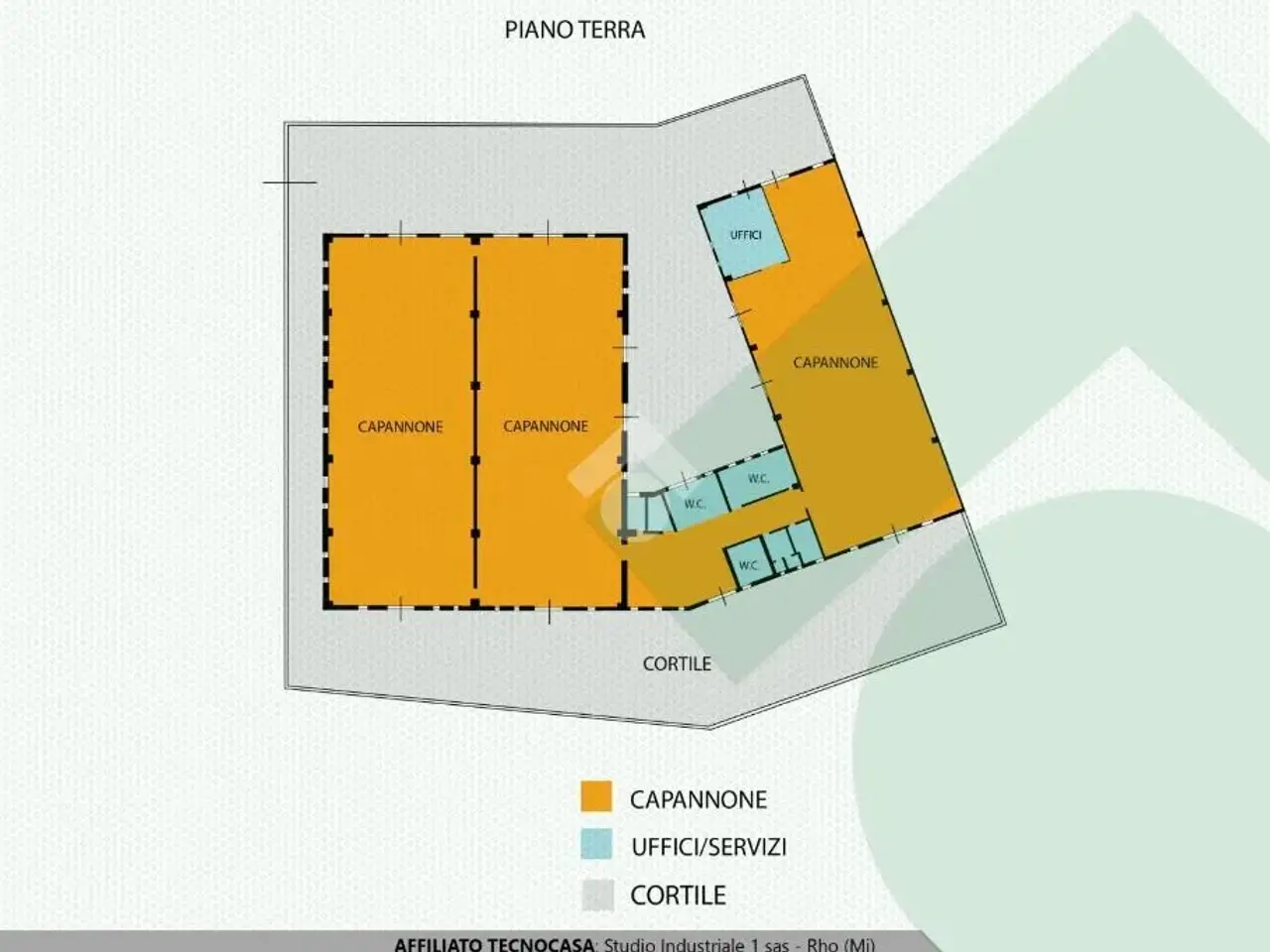 Capannone in Via Niccolò Copernico, Cornaredo, {3} - Planimetria 1