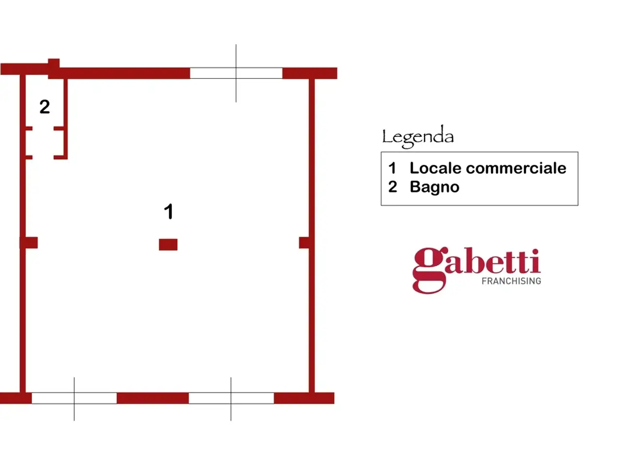 Negozio in Via Orazio Flacco, Salerno, {3} - Planimetria 1