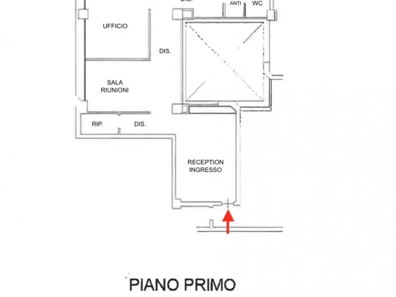 Ufficio in Via Rosario Livatino, Reggio nell'Emilia, {3} - Planimetria 1