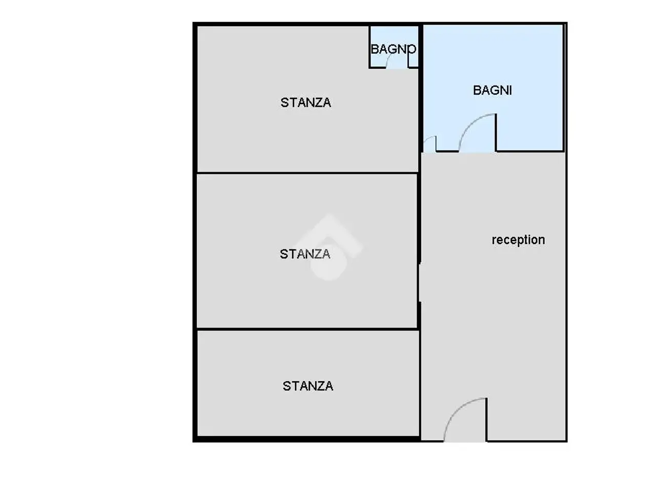 Ufficio in Via Paolo della Valle 23, Napoli, {3} - Planimetria 1