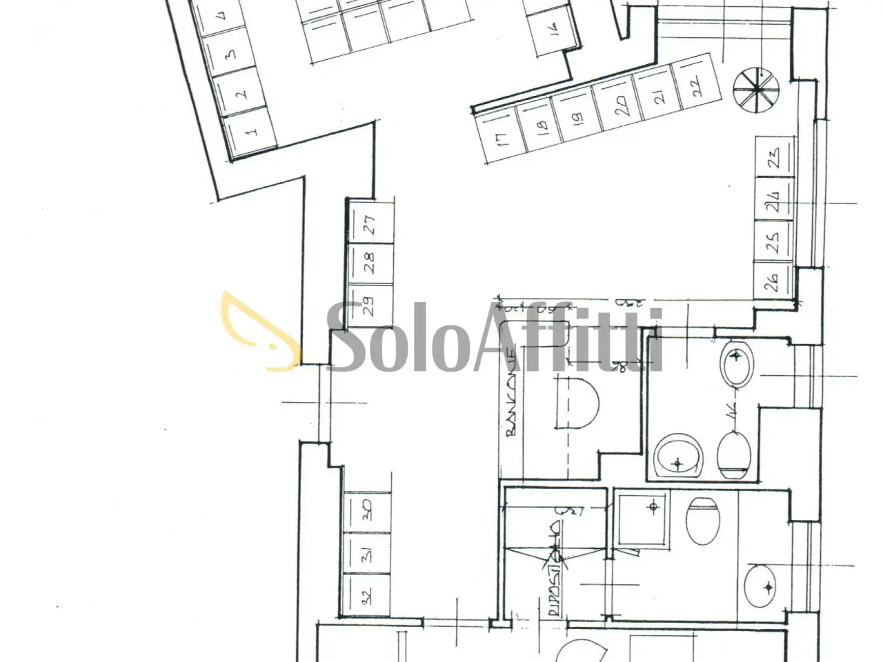 Ufficio in Corso Traiano 14/11, Torino, {3} - Planimetria 1