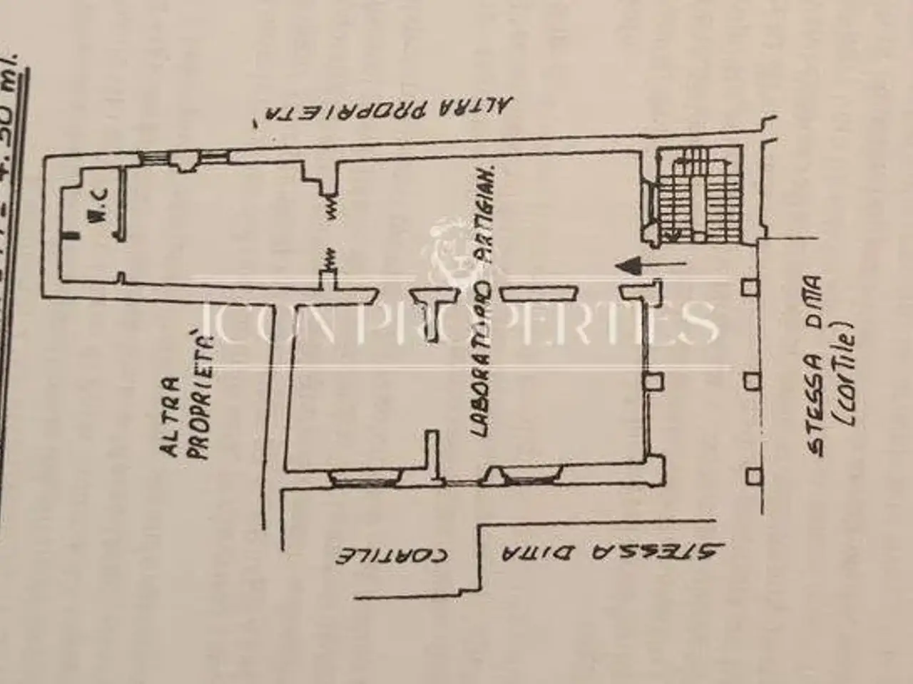 Laboratorio in Corso di Porta Ticinese 22, Milano, {3} - Planimetria 1
