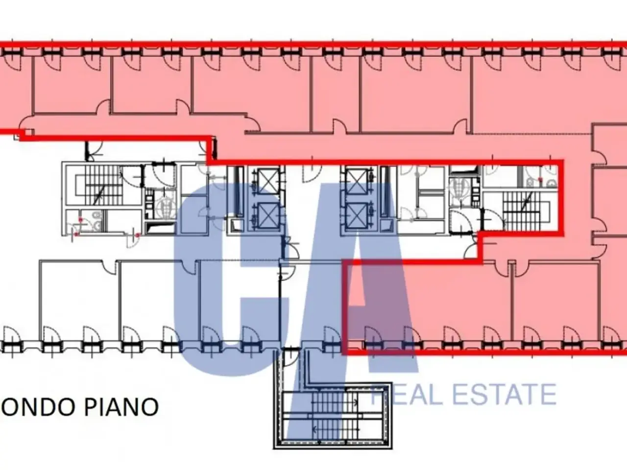 Ufficio in Piazza Monte Titano, Milano, {3} - Planimetria 1