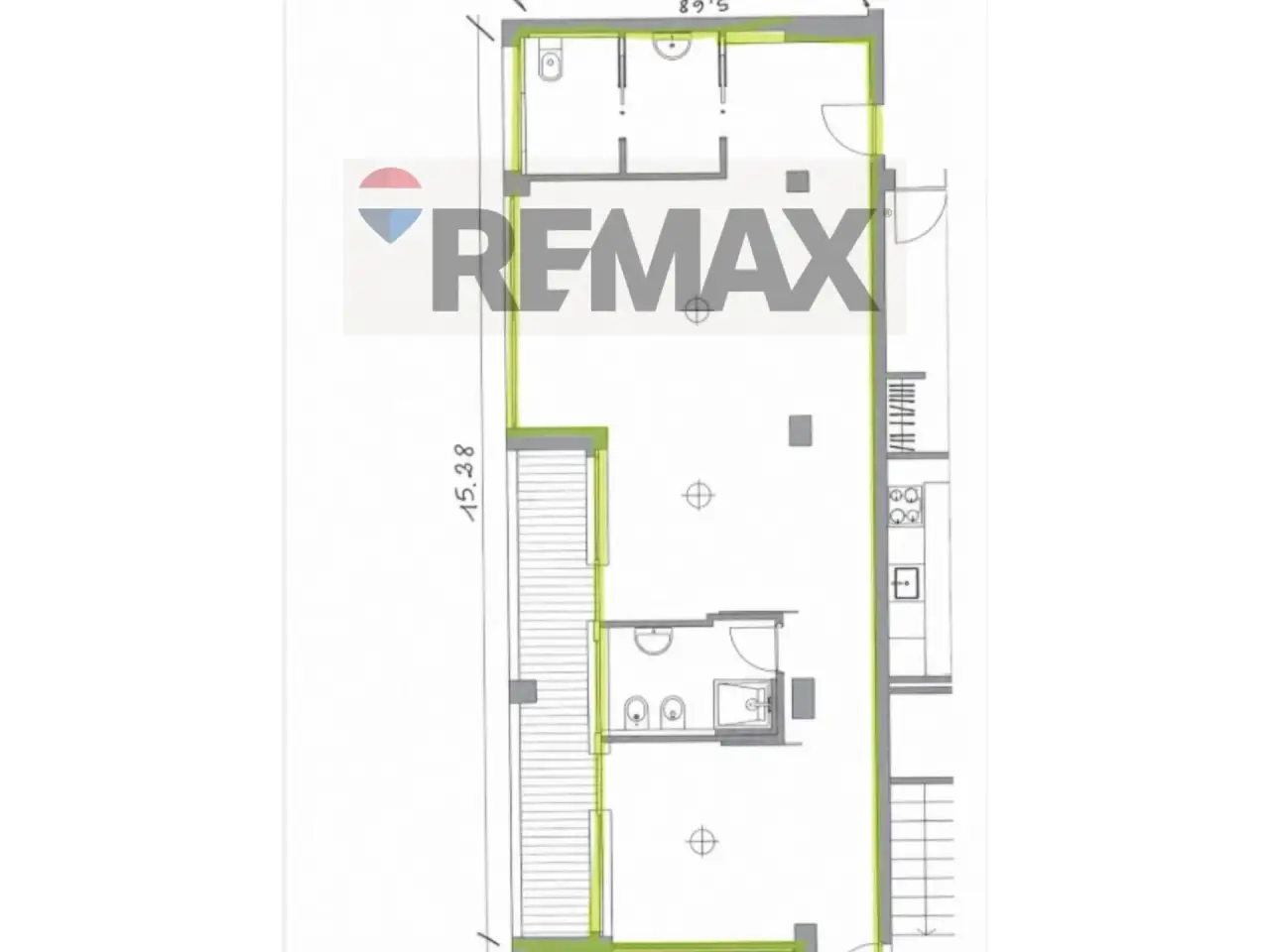 Ufficio in Via San Girolamo Miani 2, Busto Arsizio, {3} - Planimetria 1