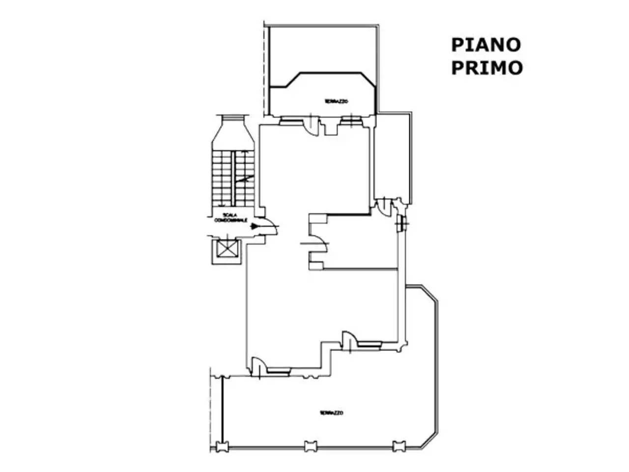 Ufficio in Piazza Conti di Rebaudengo 9,, Torino, {3} - Planimetria 1