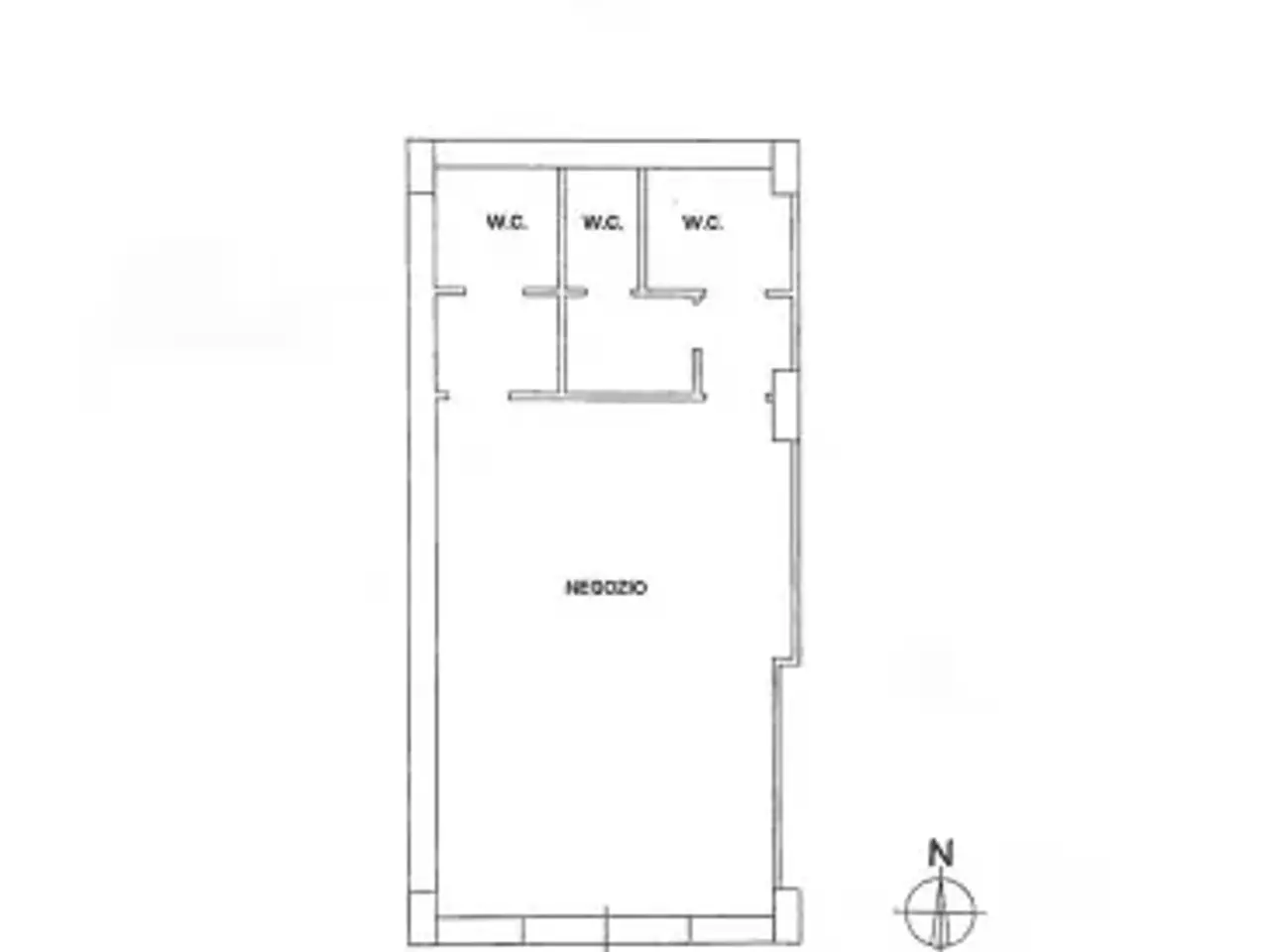 Negozio in Via Mottola d'Amato 55, Catanzaro, {3} - Planimetria 1
