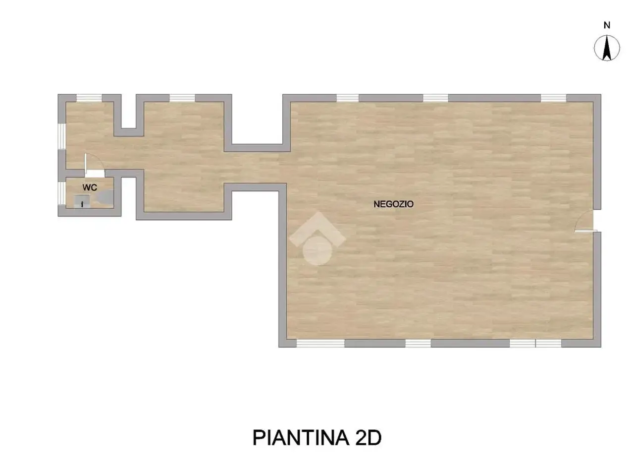 Negozio in Via Dante Alighieri 7, Manerbio, {3} - Planimetria 1