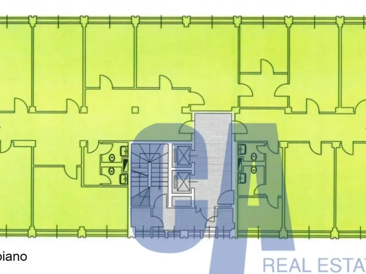 Ufficio in Via Populonia, Milano, {3} - Planimetria 1