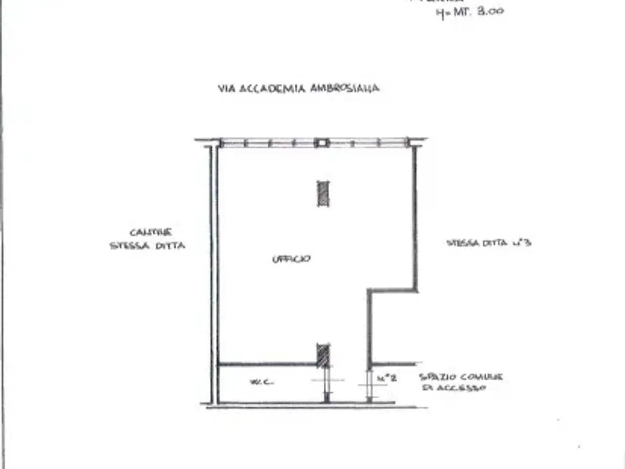 Ufficio in Via Vittore Carpaccio, Roma, {3} - Planimetria 1