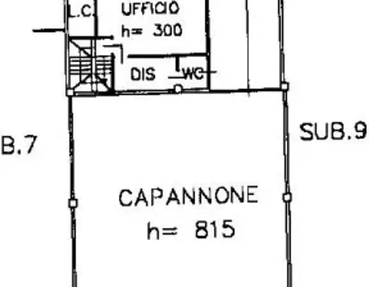 Capannone in Via della Senna, Rho, {3} - Planimetria 1