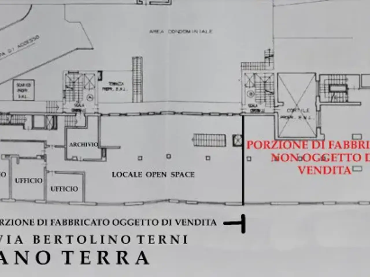 Negozio in Via Bartolino Terni, Crema, {3} - Planimetria 1