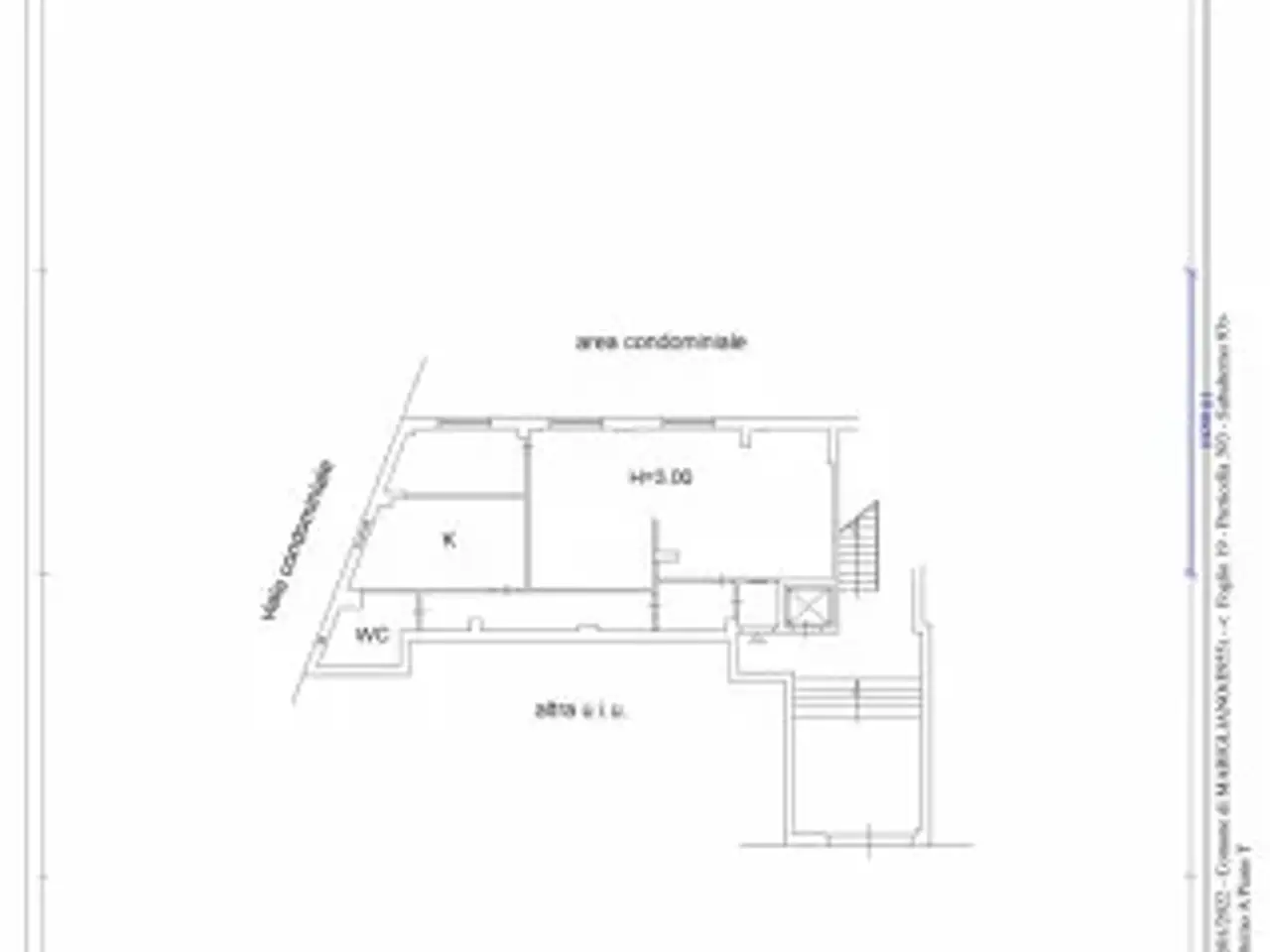 Negozio in Corso Umberto I 77, Marigliano, {3} - Planimetria 1