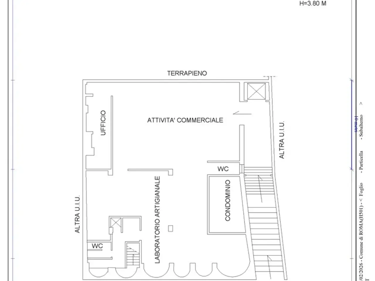 Negozio in Via Cassia, Roma, {3} - Planimetria 1