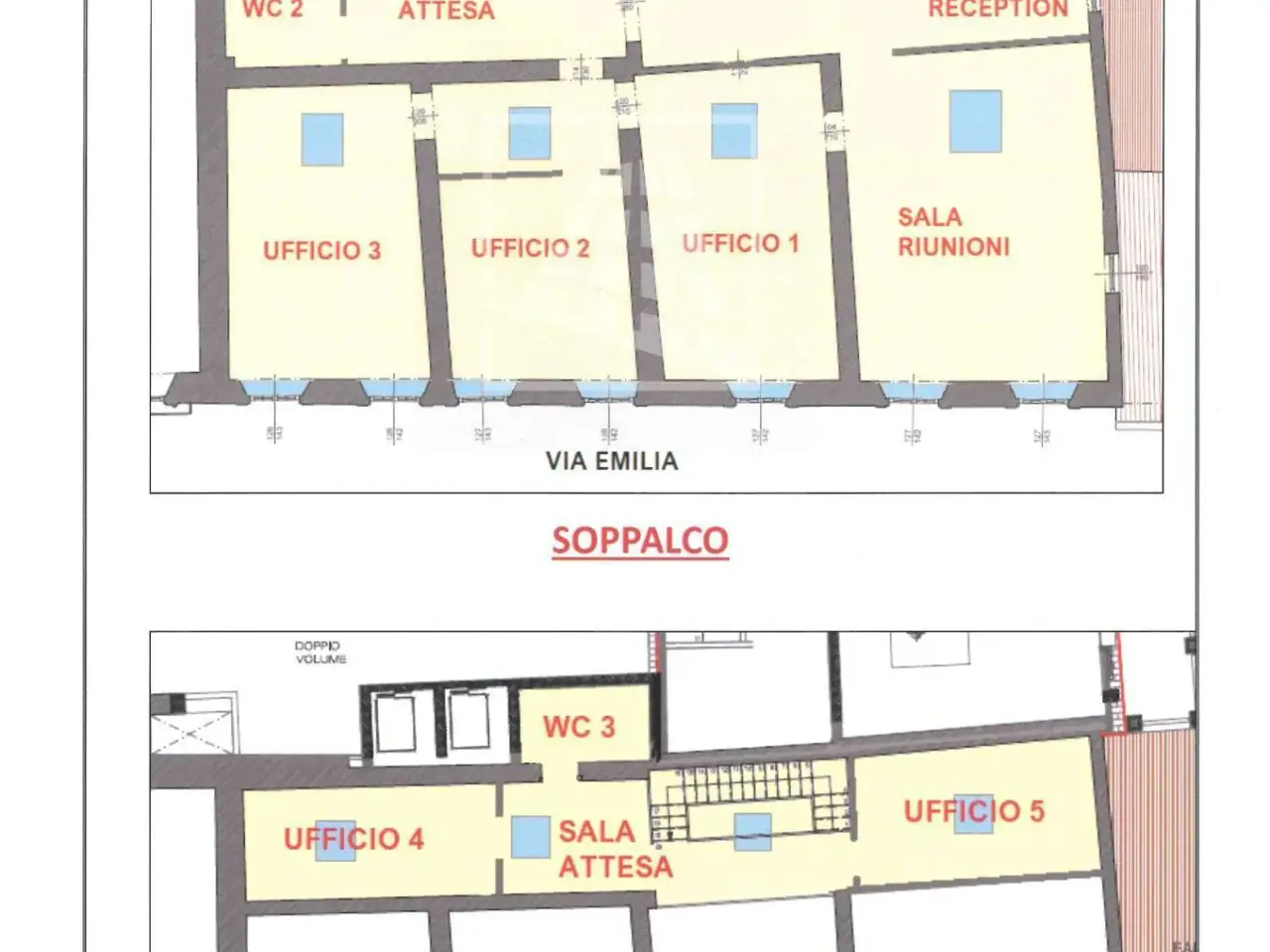 Ufficio in Via Filippo Corridoni 2, Reggio Emilia, {3} - Planimetria 1