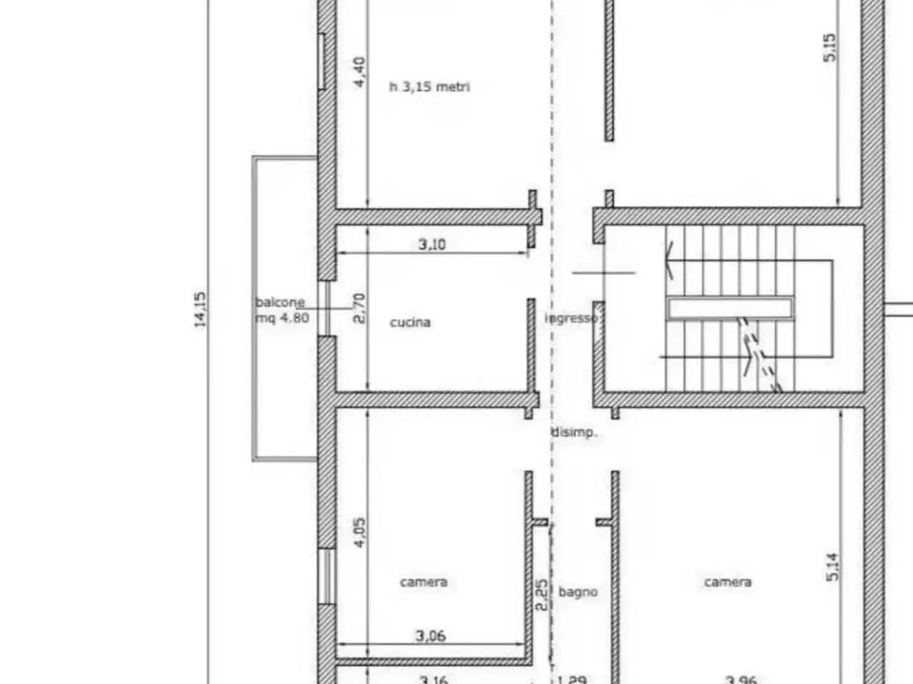 Appartamento in Via Giacomo Matteotti, Scarlino - Planimetria 1