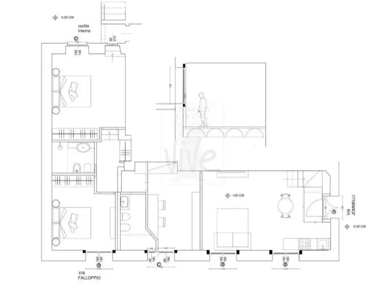 Ufficio in Via Jommelli, Milano, {3} - Planimetria 1