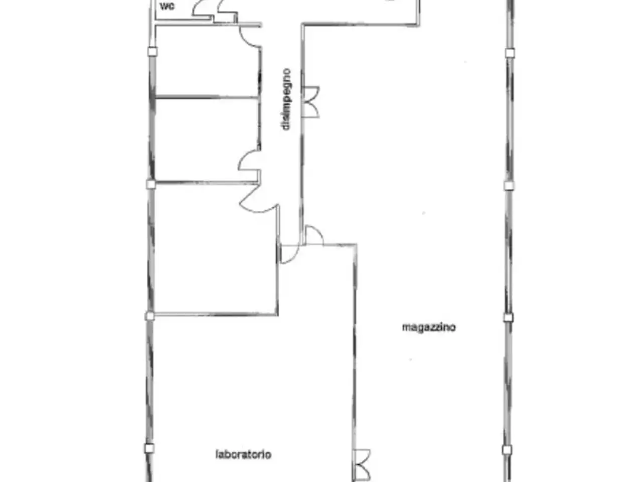 Capannone in Via Romana Est 156, Porcari, {3} - Planimetria 1